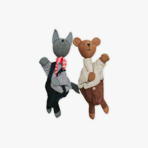 Bear & Wolf Hand Puppets